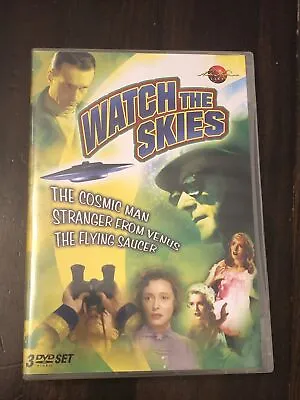 Watch The Skies 3 DVD Set- Aliens UFOs We Are Not Alone B&W Read For Content • $15.68