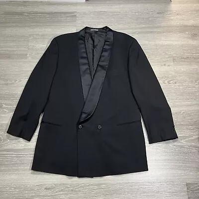 Giorgio Armani Tuxedo Blazer Men 44L Shawl Collar Double Breasted VTG Jacket • $44.99