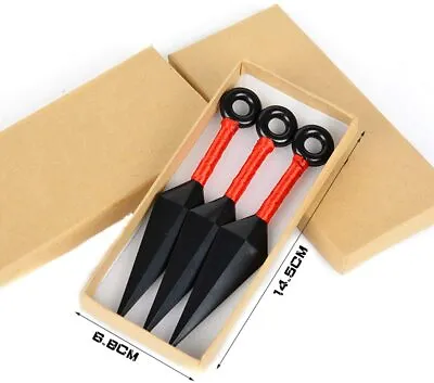 UK Seller Anime Naruto Ninja 3Pcs Weapons Naruto Props Kunai Cosplay Accessories • £6.99