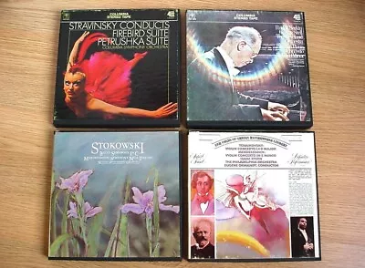 Lot Of 4 Columbia Classical Music Reel-to-Reel Tapes ~ 4 Track 7 1/2 Ips • $12