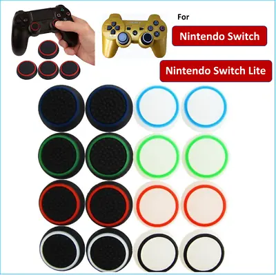 2 X Silicone Rubber Thumb Stick Joystick Grip Caps For Nintendo Switch / Lite • £1.97