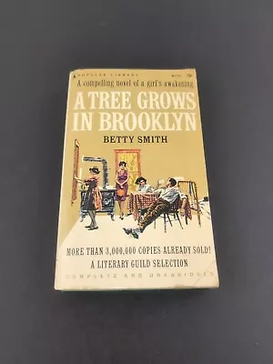 Vintage 1947 A TREE GROWS IN BROOKLYN By Betty Smith Popular Library Edition Pb • $10