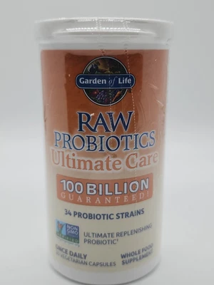 $29.80 • Buy Raw Probiotics Ultimate Care 100 Billion Garden Of Life 30 Capsules