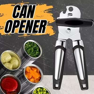 Heavy Duty Stainless Steel Smooth Edge Manual Hand Held Can Opener • $9.99