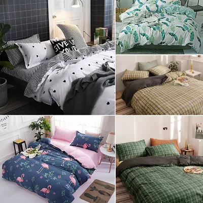 $38.99 • Buy 2023 New All Size Bed Soft Quilt Cover Set Duvet Cotton King Queen Double Single