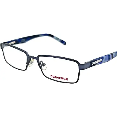 Converse K012 Kids Metal Eyeglass Frame -Blue Gun 50-16 W/Case • $23.97