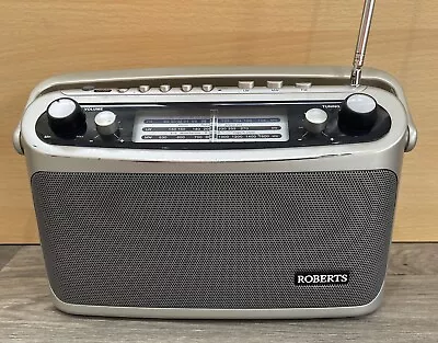 Roberts Classic R9928 3 Band Portable Radio With 4 FM Station Pre-sets Tested Lw • £18.88