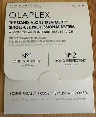 Olaplex No. 1 15ml & No. 2 30ml Stand Alone Single Use Treatment Sachets • £16.35