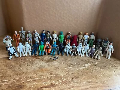 31 Star Wars Vintage Action Figure Lot Kenner Luke Skywalker IG-88 1977-1984 A • $5.50