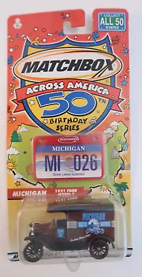 Matchbox Across America 50th Birthday Series MI 026 Mattel Wheel Car Michigan • $13.46