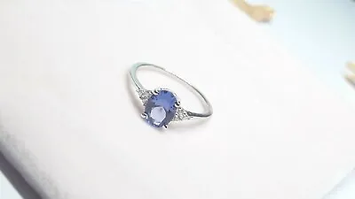 £17 • Buy 💝💐Gemstone Tanzanite 925 Sterling Silver Ring For Women Size S(9)