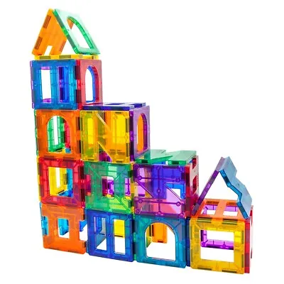 PicassoTiles PT42 Childrens 42 Piece Set Of Educational Magnet Building Tile Toy • $25.10