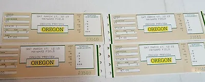 4 Vintage Oregon Ducks Track And Field Ticket Stubs UofO  • $10.56