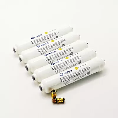 $46.95 • Buy 5 X Inline Caravan RV Camper Boat Water Filter + 12mm Garden Hose Brass Fitting