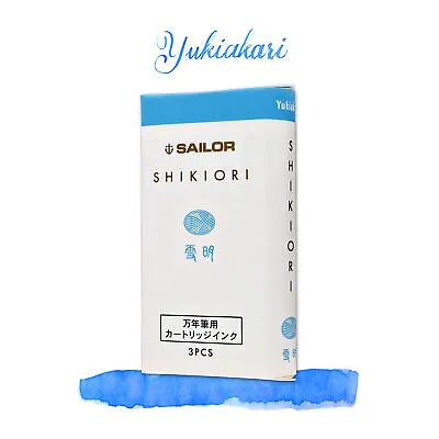 Sailor Four Seasons Shikiori Ink Cartridges In Yuki-Akari (Snow Light Blue) NEW • $18.46