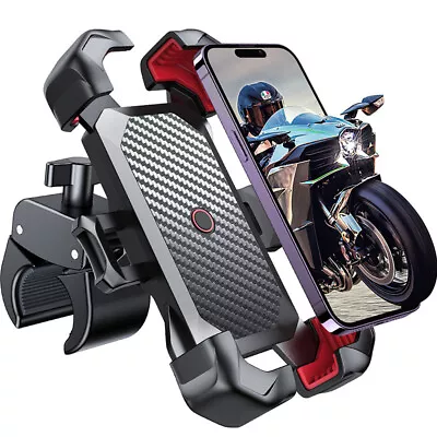 Motorcycle Phone Mount Dirt Bike Auto Lock  Anti-Shake Bike Phone Holder PC+ABS • $16.99