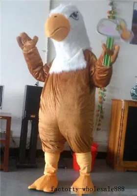 £199.12 • Buy Brown Bald Eagle Mascot Costume Advertising Fancy Dress Cosplay Adults Parade UK