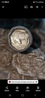 1937 D 3 Legged Buffalo Nickel Shotgun Roll. • $2400