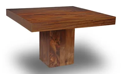 £319.95 • Buy Dark Dakota Mango Wood Cube Dining Table 120cm Square (32n)