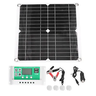 40W 18V Solar Panel Kit Monocrystalline Flexible Solar Panel With 30A Solar • £31.18