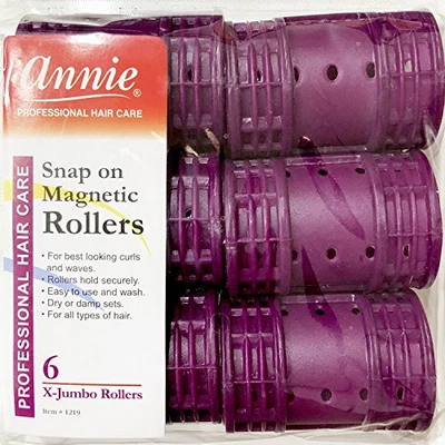 £26.14 • Buy Annie Snap On Magnetic Rollers 1219, 6 Count Purple X-Jumbo 1-3/4 Inch (2 Pack)