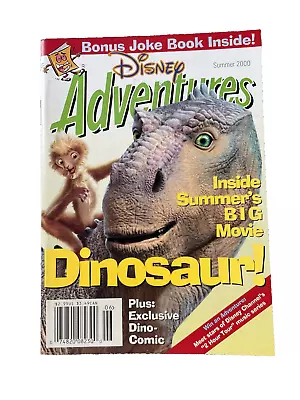 Vintage Disney Kids Magazines Adventures 2000 Dinosaurs Joke Book Magazine • $3.98