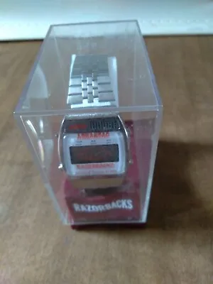 Vintage Arkansas LCD Razorbacks Melody Alarm Watch  • $9.99