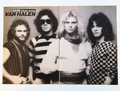 Van Halen~original 1982 2pg Poster~vtg Creem Print Magazine Pinup~eddie Alex • $18.99