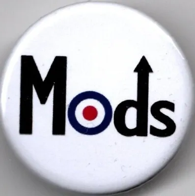 MODS Pin Button Badge 25mm - VESPA - LAMBRETTA - SCOOTER - QUADROPHENIA - JIMMY • £1.40