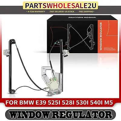 Front Driver Power Window Regulator W/ Motor For BMW E39 525i 528i 530i 540i M5 • $49.76