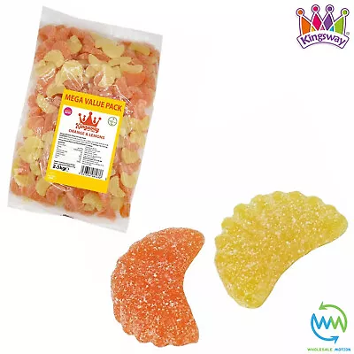 ORANGE & LEMON SLICES Sweets GUMMY Candy JELLY SEGMENT SLICE Kingsway PICK N MIX • £3.29