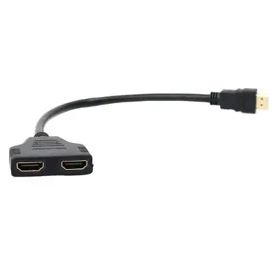 1080P HDMI Male To Dual HDMI Female 1-2 Way Y Splitter Cable F DVDBluerayPS3  • $10.38