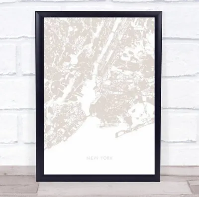 £74.99 • Buy New York Map Newyork City Manhattan Travel Wall Art Print