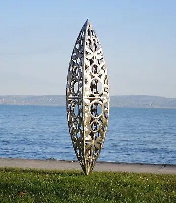Modern Abstract Garden Art Sculpture Cone Stainless Steel. H 120 CM • £924.76