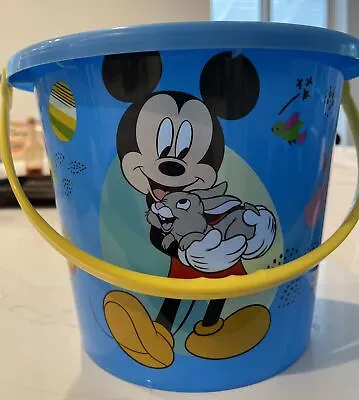 NEW Disney Mickey Mouse Plastic  Basket/ Bucket Approx. 8.5   X 7  • $12