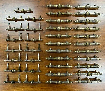 Lot Of (37) Brass Bronze Vintage Mid Century Ball Style Drawer Cabinet Pulls • $195