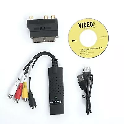 USB Audio Video Capture Grabber Card VHS To DVD Adapter Converter Windows 8 10 • $10.99