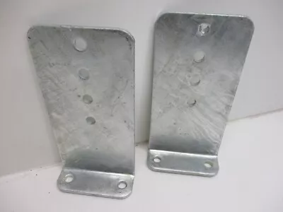 $29.99 • Buy (2) Vertical Pontoon Boat Trailer Bunk Bolster L Brackets / 5  By 10  Galvanized