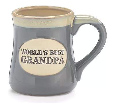 Gray World's Best Grandpa Porcelain Coffee Mug • $17.95