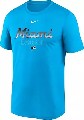 Miami Marlins Men's Nike Dri-FIT Blue Legend Tee - FREE SHIPPING! • $23.99