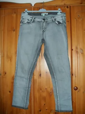 Jeans Super Skinny In Grey By 24/7 Authentic Denim. Women's Size - 16 REG. • £3.99