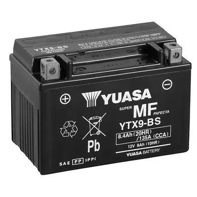 Genuine Yuasa Ytx9bs Ytx9-bs Motorcycle Battery • £60