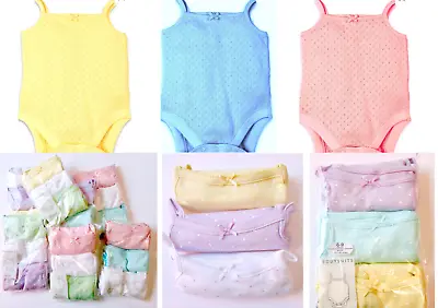 £11.99 • Buy Baby Boys Girls Sleepsuits Babygrows Bodysuit Cotton Playsuits 3,6,9,12,18,24mth