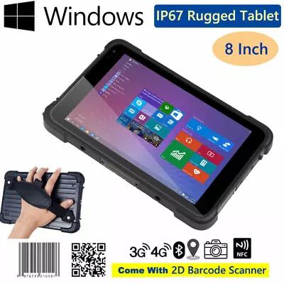 WIFI 4G Windows 10 Rugged Tablet PC Waterproof Industrial Phone With 2D Scanner • $889.77