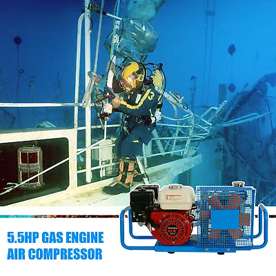 5.5HP 4500Psi Honda Gas Powered Air Compressor For Gasoline Scuba Tank Refill • $2499