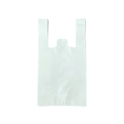 Heavy Duty Reusable Small Plastic Singlet Bags Grocery Shopping Checkout 36um • $16.90