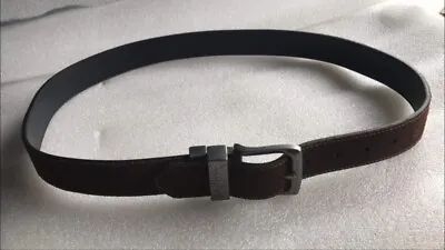 Levi's Belt Black & Brown Reversible Leather Men's Black Buckle Logo • £12