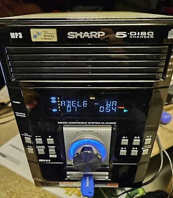 Sharp Micro System 5 Disc XL-UR220H + Philips MC-M350 Speakers - No Remote • £19.50