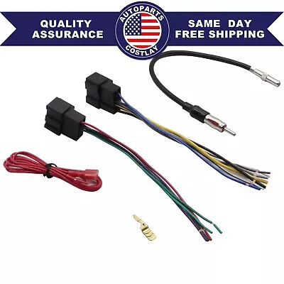 Stereo Wiring Combo Harness&Antenna Adapter For Chevrolet Silverado 2007-13 USA • $11.12