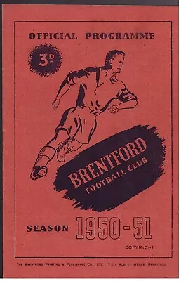 Brentford F.C V Manchester City - 1950/51 Division 2 Match Programme 03/03/1951 • £4.99